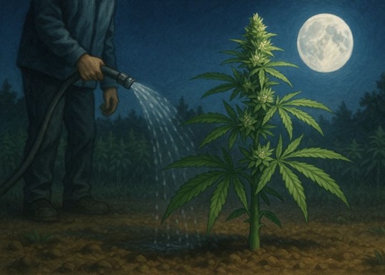 Ночной полив каннабиса в аутдоре: необходимая мера или риск для урожая?