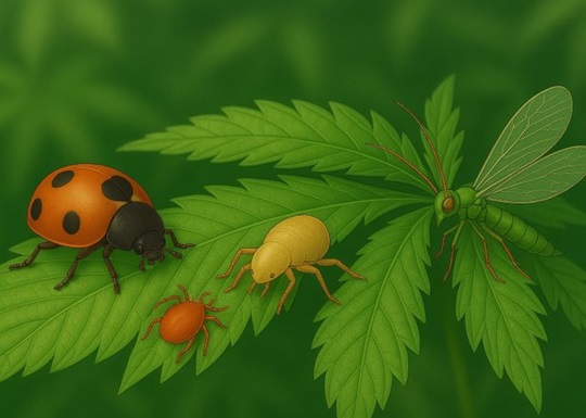 Насекомые на защите каннабиса: неочевидные союзники в борьбе с вредителями